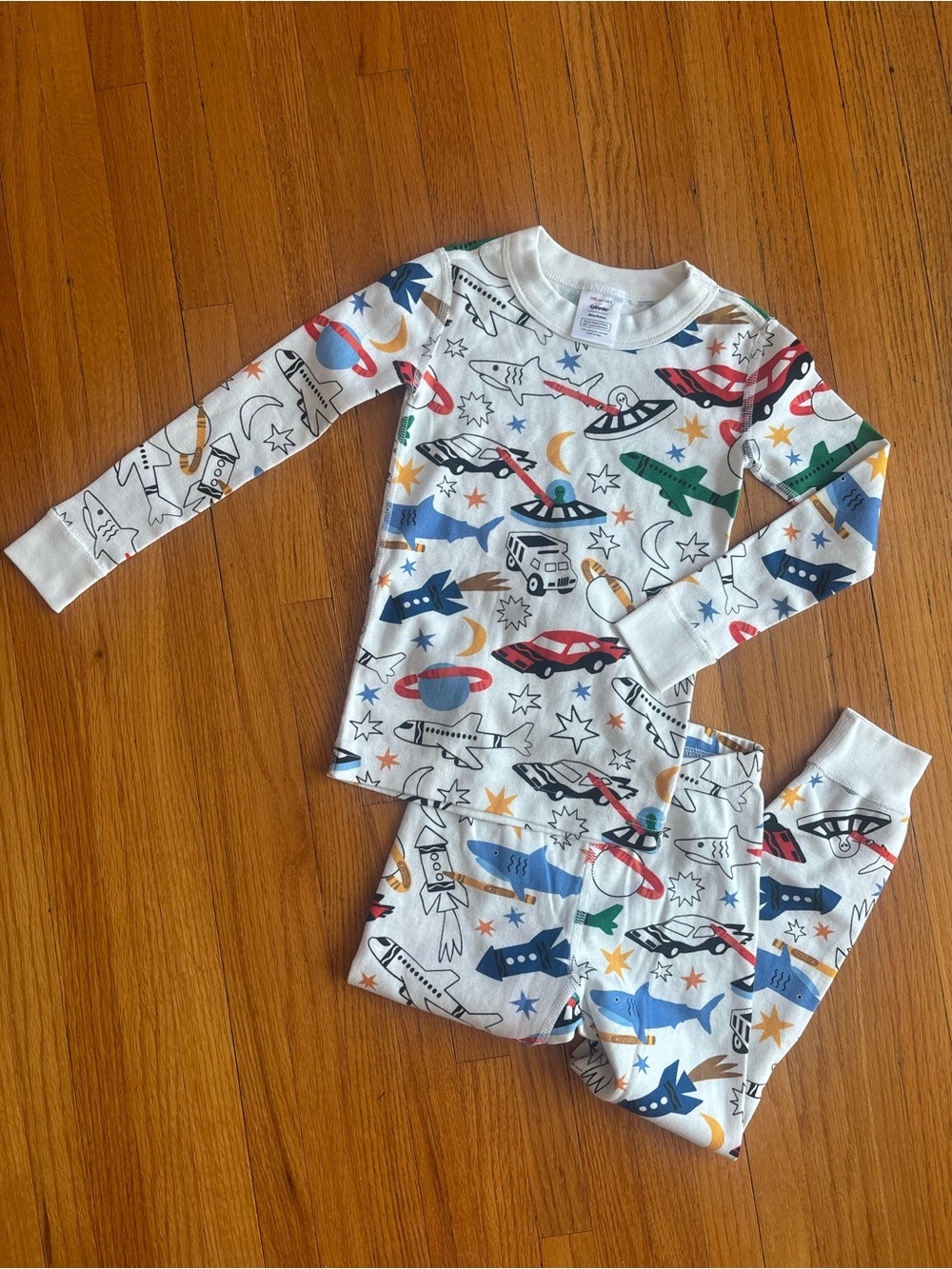 NWOT Hanna Andersson Crayola Organic Cotton Pajama size 4